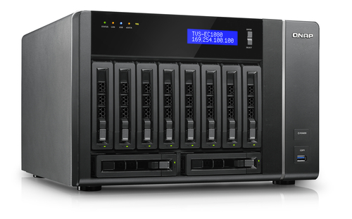 QNAP TVS-EC1080 NAS Tower Intel® Xeon® E3 V3 Family E3-1245V3 – image 3