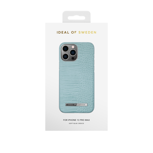 iDeal of Sweden Atelier Case iPhone 12PM/13PM Soft Blue Croco – image 1
