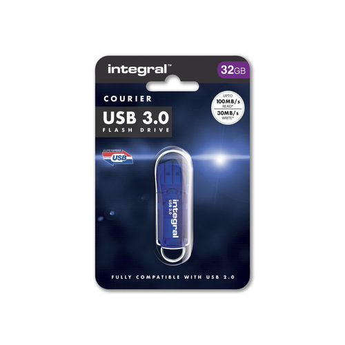 Integral 32GB USB3.0 DRIVE COURIER BLUE UP TO R-100 W-30 MBS – image 6