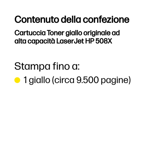 HP 508X – Toner giallo originale