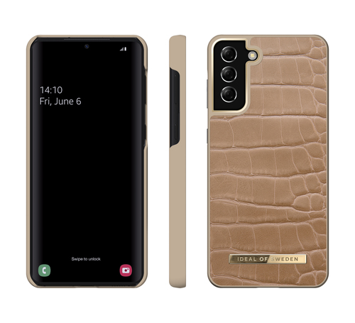 iDeal of Sweden Atelier Case Galaxy S21 Plus Camel Croco – image 2