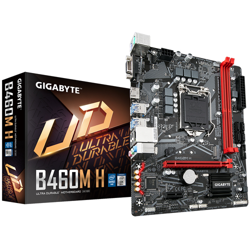 GIGABYTE B460M H материнская плата Intel B460 LGA 1200 (Socket H5) Микро ATX