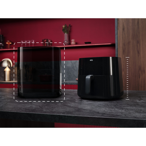 AEG AAF3B Sencillo 3,3 L Independiente 1350 W Freidora de aire caliente Negro