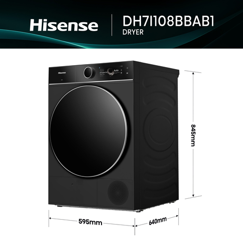 Hisense Tumble dryer DH7I108BBAB1 RAL9005 – image 6