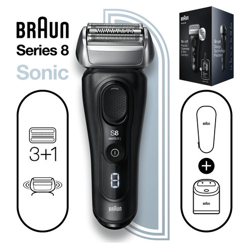 Braun Series 8 81747495 men's shaver Foil shaver Black – image 3