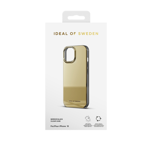 iDeal of Sweden Mirror Case iPhone 13 / 14 / 15 / 16e Mirror Gold – image 3