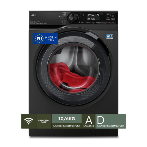 AEG LWR7BLACK washer dryer Freestanding Front-load Black