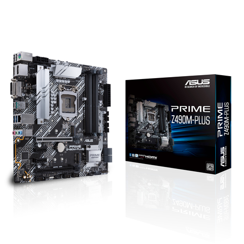 ASUS PRIME Z490M-PLUS Intel Z490 LGA 1200 (Socket H5) Микро ATX