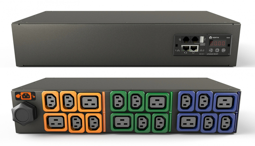 Vertiv Geist MN03E2R0-18PB63-2PS56B0H10-S power distribution unit (PDU) 18 AC outlet(s) 0U Black