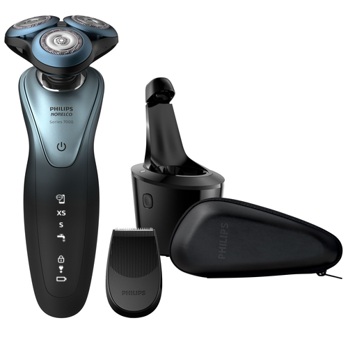 Philips SHAVER Series 7000 S7940/84 men's shaver Rotation shaver Trimmer Black, Blue – image 1