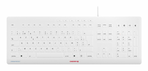Contour Design JK-8502BE-0 клавиатура Универсальная USB AZERTY Бельгийский Белый
