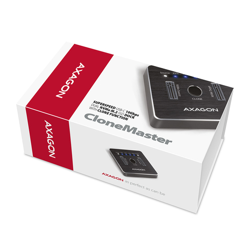 AXAGON CloneMaster USB-C 10 Gbps Dual NVMe M2 SSD Dockingstation – Foto 10 von 11
