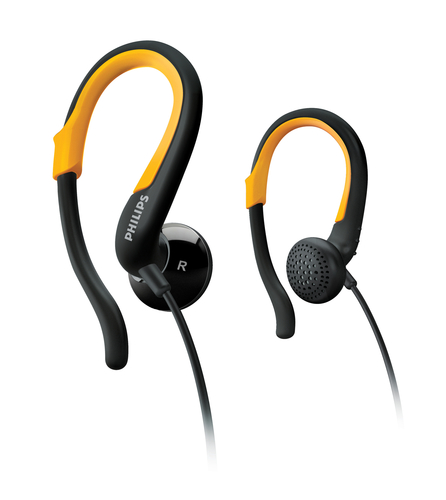 Philips SHS4800 Headphones Wired Black, Yellow