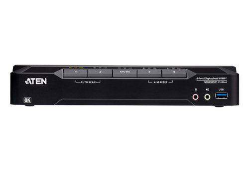 ATEN 4-poorts USB 3.0 8K DisplayPort KVMPTM-switch (kabels meegeleverd), afbeelding 2