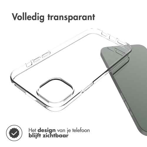 Accezz Clear Backcover iPhone 14 Plus - Transparant, afbeelding 2