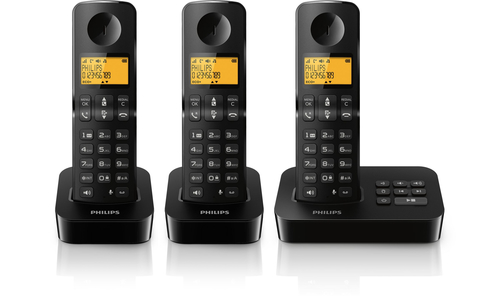 Philips D2153B/FR telephone DECT telephone Caller ID Black – image 2