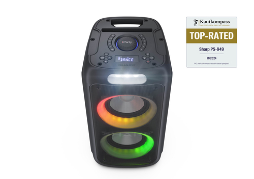 Sharp PS-949 portable/party speaker Black – image 4