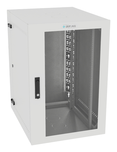 Vertiv VR Rack GL36WMCMP-W-SH-00-CM rack cabinet 19U Wall mounted rack White
