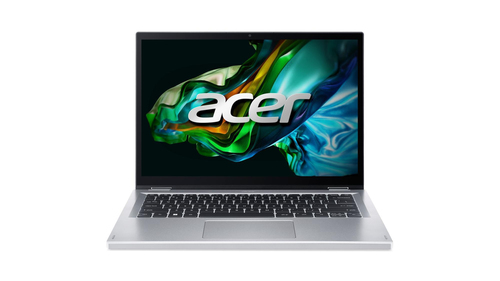 Acer Aspire 3 Spin 14 A3SP14-31PT-38PX Intel Core i3 N-series i3-N305 Гибрид (2-в-1) 35,6 cm (14") Сенсорный экран WUXGA 4 GB LPDDR5-SDRAM 128 GB Твердотельный накопитель (SSD) Wi-Fi 6 (802.11ax) Windows 11 Home in S mode Серебристый QWERTZ
