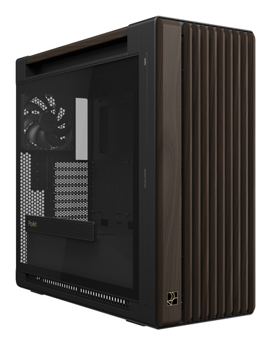 ASUS ProArt PA602 Wood Edition Retro Brown - Tempered Glass Panel big tower behuizing