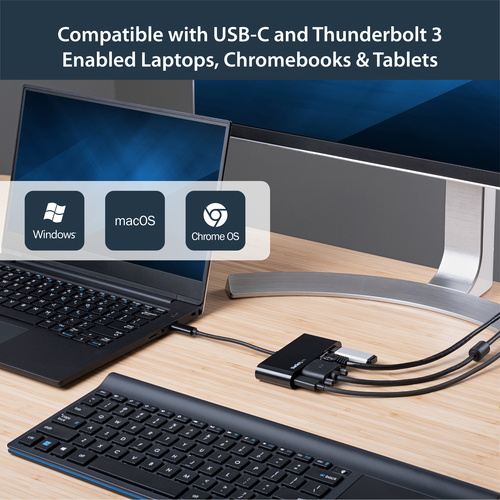StarTech.com USB C Multiport Adapter - Mini USB-C Dock w/ Single Monitor VGA 1080p Video – image 8