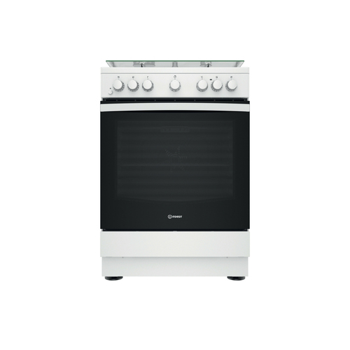 Indesit IS67M5PCW/FR Freestanding cooker Electric Combi Black, White