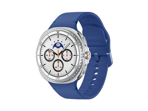 Samsung Galaxy Watch 8 Classic, Bluetooth, 46mm, Hybrid Band, White + Sport Band, Blue, S/M
