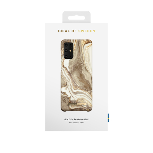 iDeal of Sweden Printed Case Galaxy S20+ Golden Sand Marble