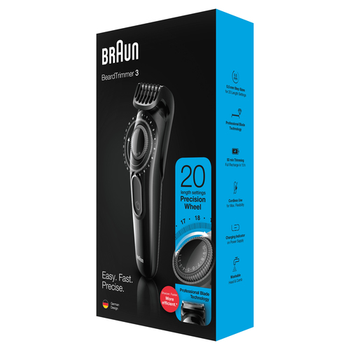 Braun Beard Trimmer BT3222 Men Beard Trimmer & Hair Clipper, 20 Length Settings, Black – image 5