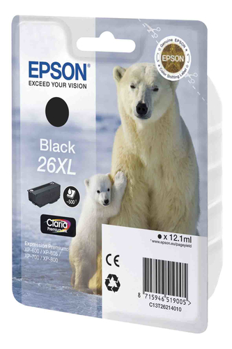 Epson Cartucho 26XL negro