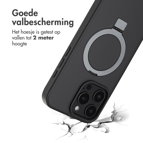 Accezz Ring Stand Backcover met MagSafe iPhone 16 Pro Max - Zwart, afbeelding 4