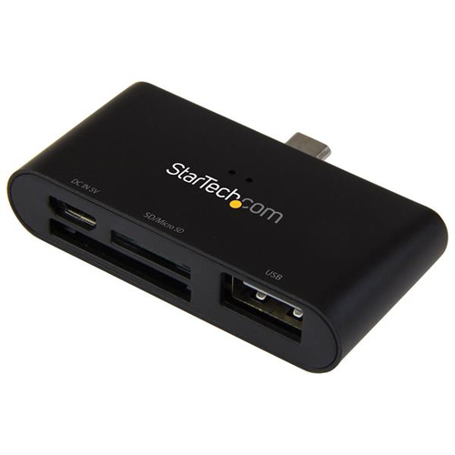 StarTech.com On-the-Go USB card reader for mobile devices - supports SD & Micro SD cards