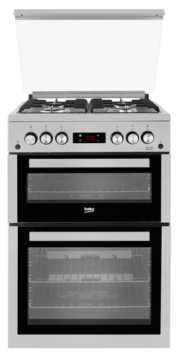 Beko XDVG675NTS 60cm Freestanding Gas Double Oven Cooker