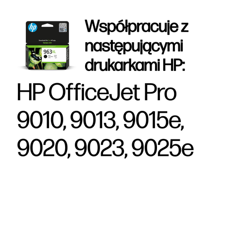 HP Inc. Wkład do drukarki atramentowej 963XL Czarny 3JA30AE