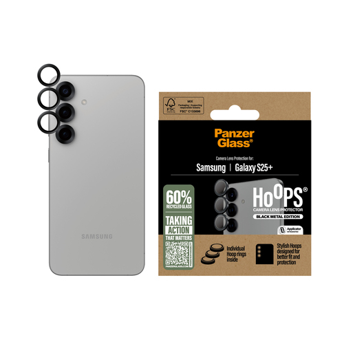 PANZERGLASS HOOPS LENS PROTECTOR - ZWART, afbeelding 2