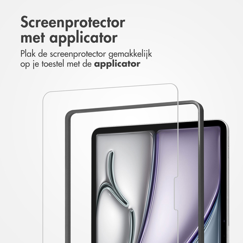 Accezz Glass screenprotector + Applicator iPad Pro 11 (2024) M4, afbeelding 3
