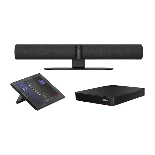 8601-332 Jabra PanaCast 50 Room System - Kit de videoconferencia Lenovo ThinkSmart Core PanaCast 50 Lenovo ThinkSmart Controller - con 3 años de Lenovo Premier Support - certificado para Microsoft Teams Rooms