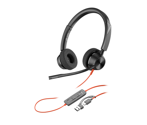 HP Poly Blackwire 3320 Stereo USB-C Headset +USB-C/A Adapter – image 9