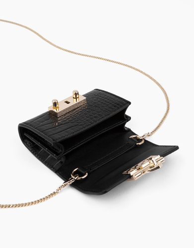 iDeal of Sweden Liv Padlock Wallet Neo Noir Croco – image 3