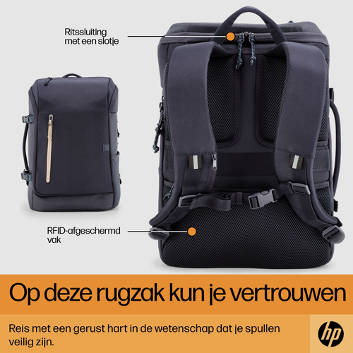 HP Travel 25 L 15,6 Zoll Laptop-Rucksack - Blau – Foto 6 von 11