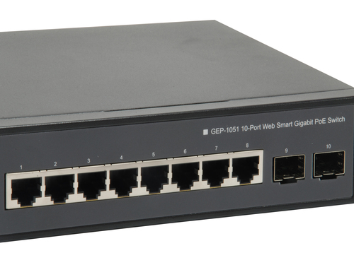LevelOne 10-Port Web Smart Gigabit Switch, 2 x Gigabit SFP – image 3