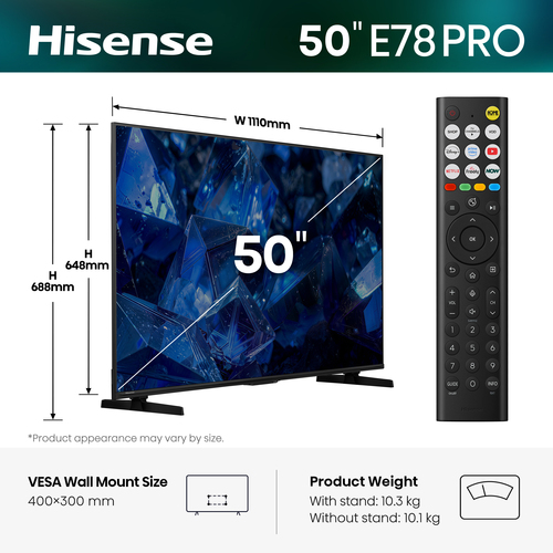 Hisense 50E78STUK PRO – image 3
