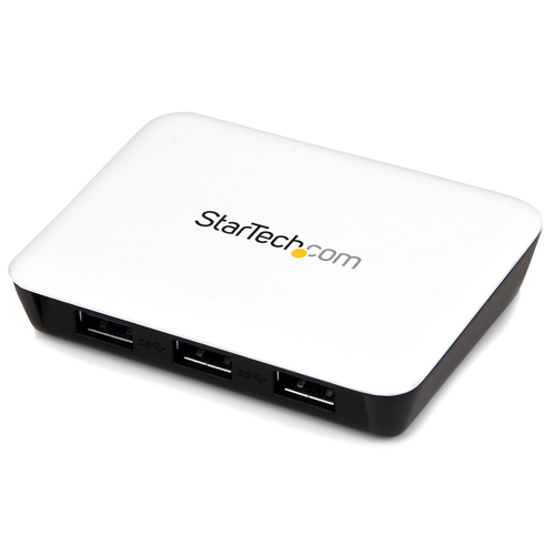 StarTech.com USB 3.0 to Gigabit Ethernet NIC Network Adapter with 3 Port Hub - White – image 5