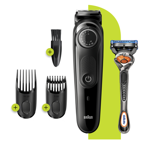 Braun Beard Trimmer BT5242 Men Trimmer & Hair Clipper, 39 Length Settings, Black/Grey – image 5