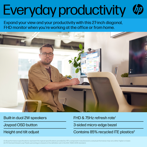 HP P27h G5 FHD Monitor – image 3