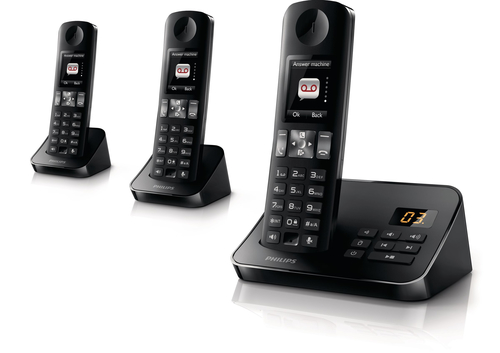 Philips D6053B/22 telephone DECT telephone Caller ID Black