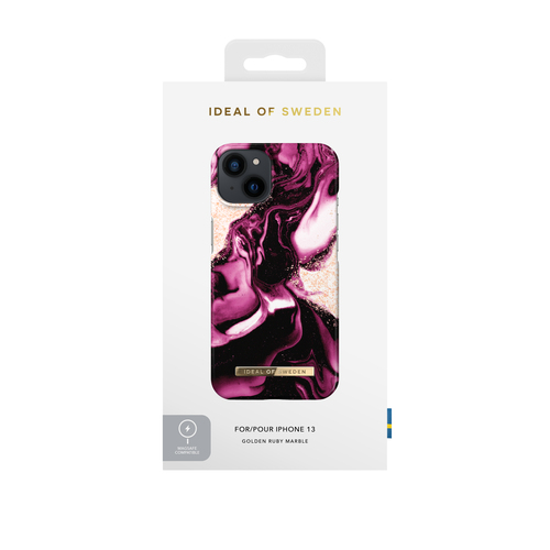 iDeal of Sweden Printed Case MagSafe 13 Golden Ruby Marble – image 2
