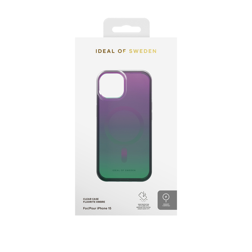 iDeal of Sweden Clear Case MagSafe iPhone 13 / 14 / 15 / 16e Fluorite Ombre – image 3