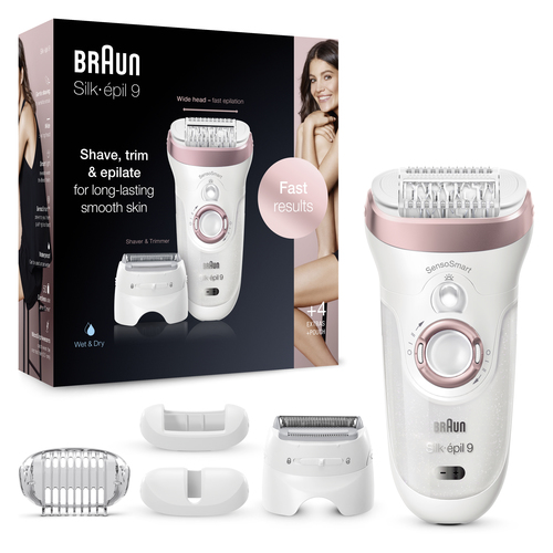 Braun Silk-épil 9 81770434 epilator 40 tweezers White – image 2