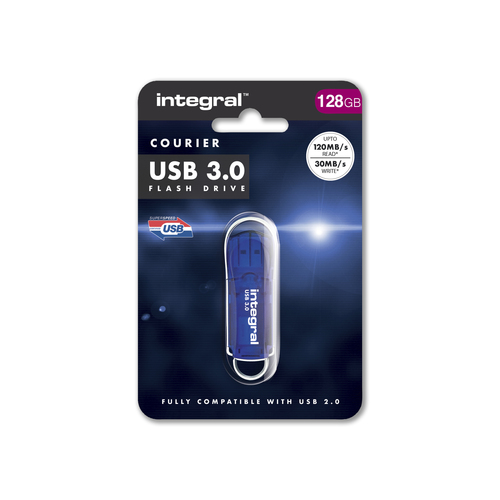 Integral 128GB USB3.0 DRIVE COURIER BLUE UP TO R-120 W-30 MBS – image 6